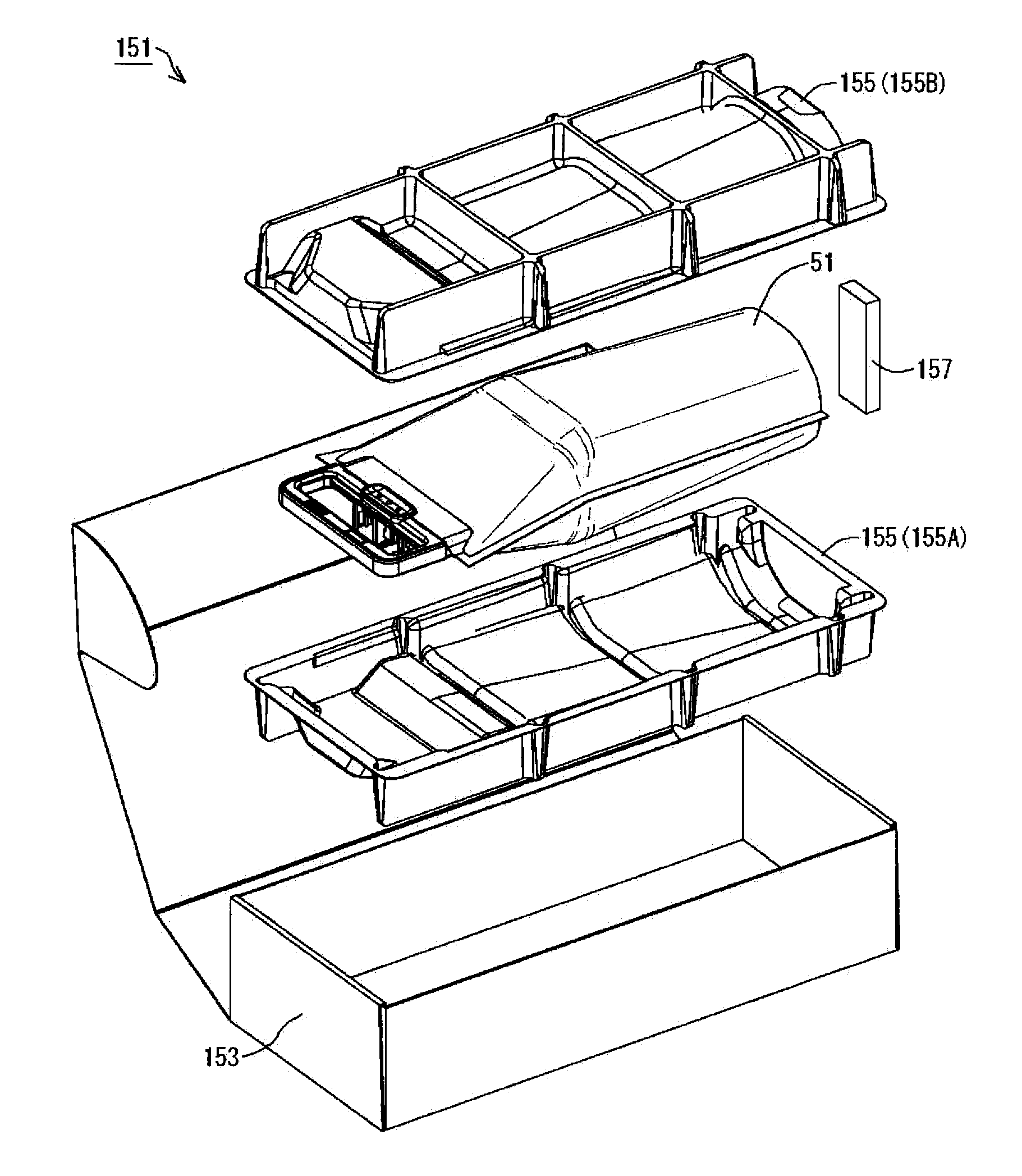 Packaging tray and packaging body