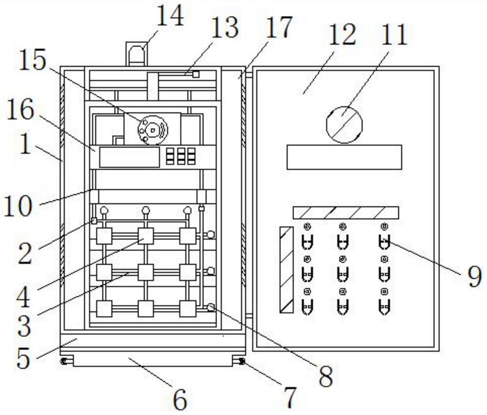 Power distribution cabinet with fault alarm function