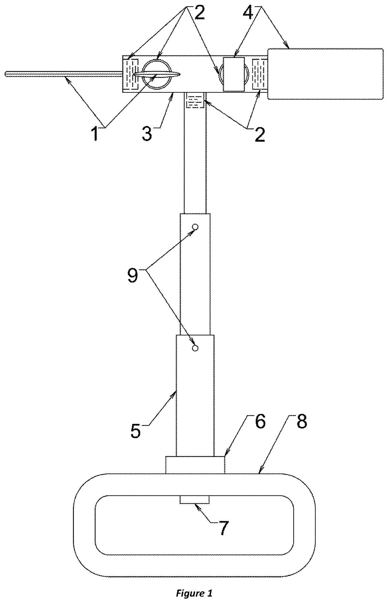 Extendable cleaning device for electrical insulators