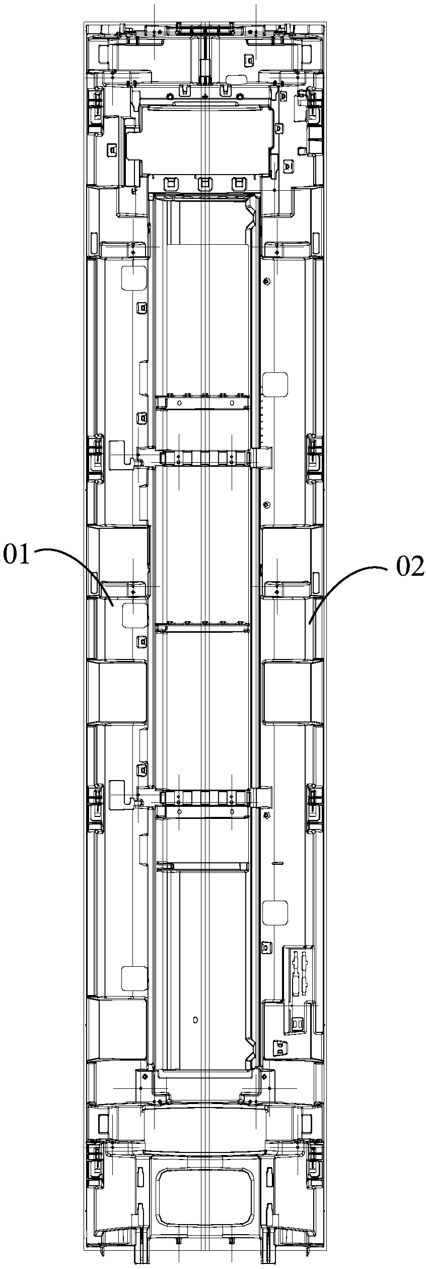 Door panel control method of air conditioner and air conditioner