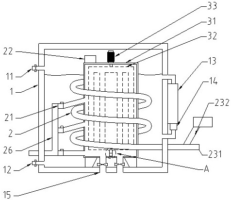 Development device for modified asphalt