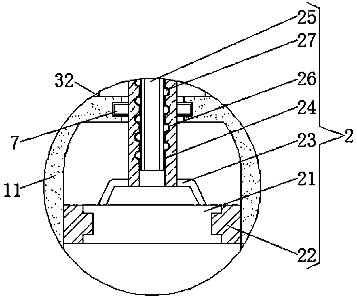 Pressing type ring-pull can compression device based on negative pressure contraction