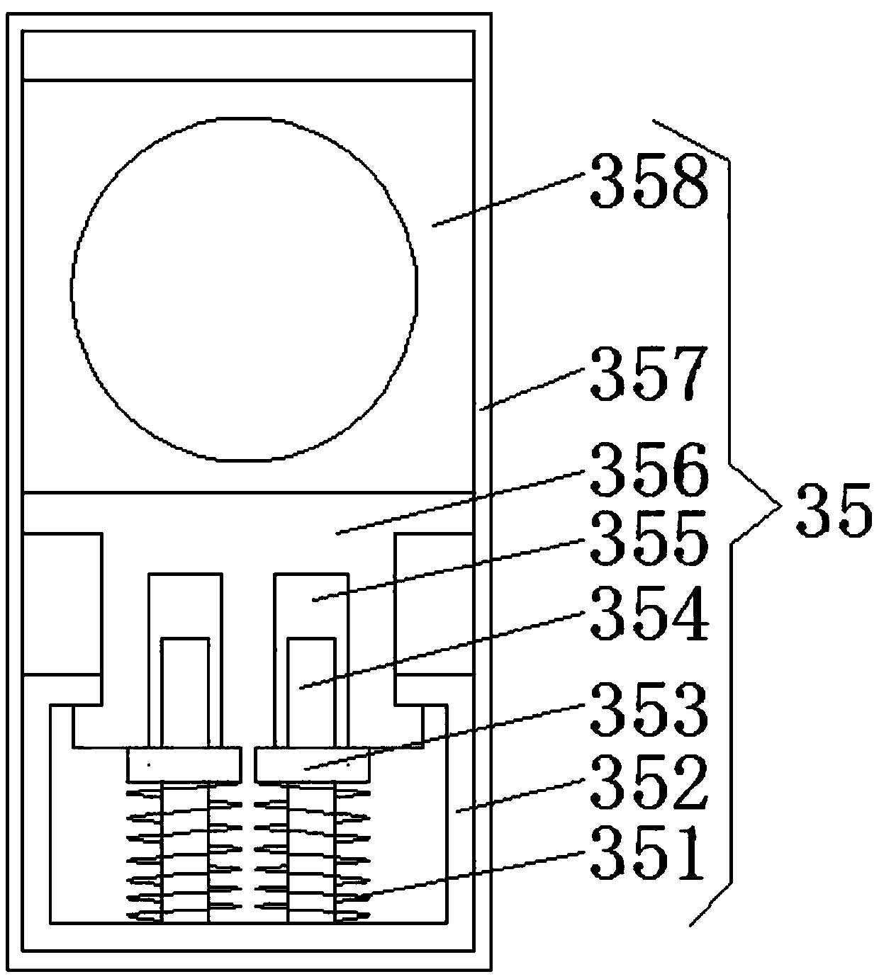 Simple and rapid dyeing device for textile