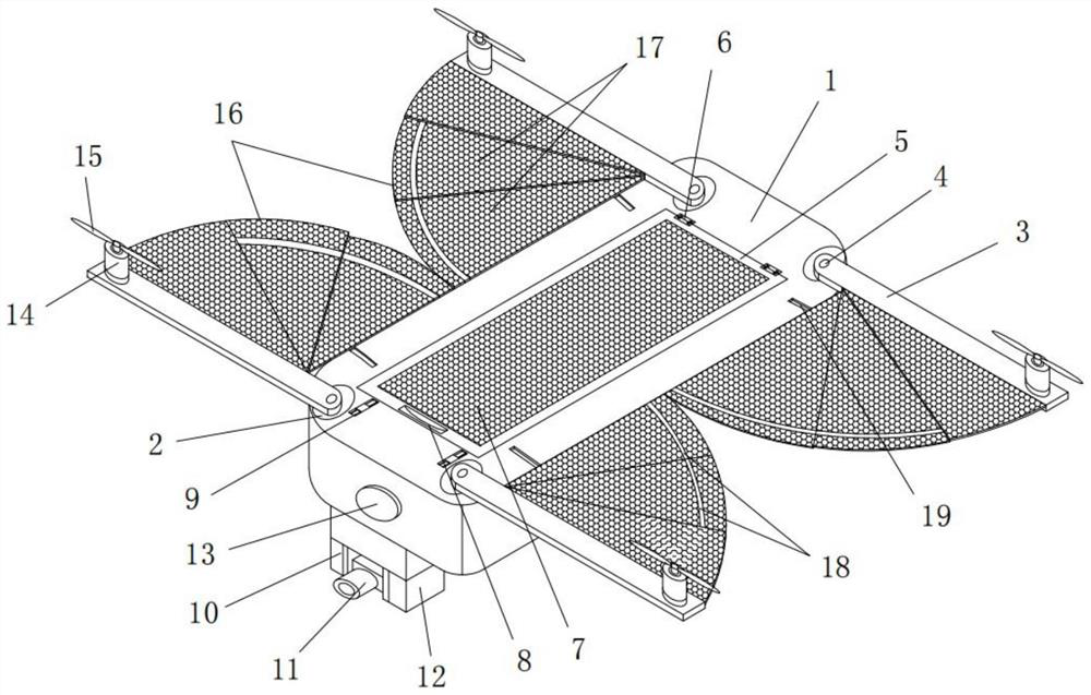 High-voltage line inspection unmanned aerial vehicle with high cruising ability