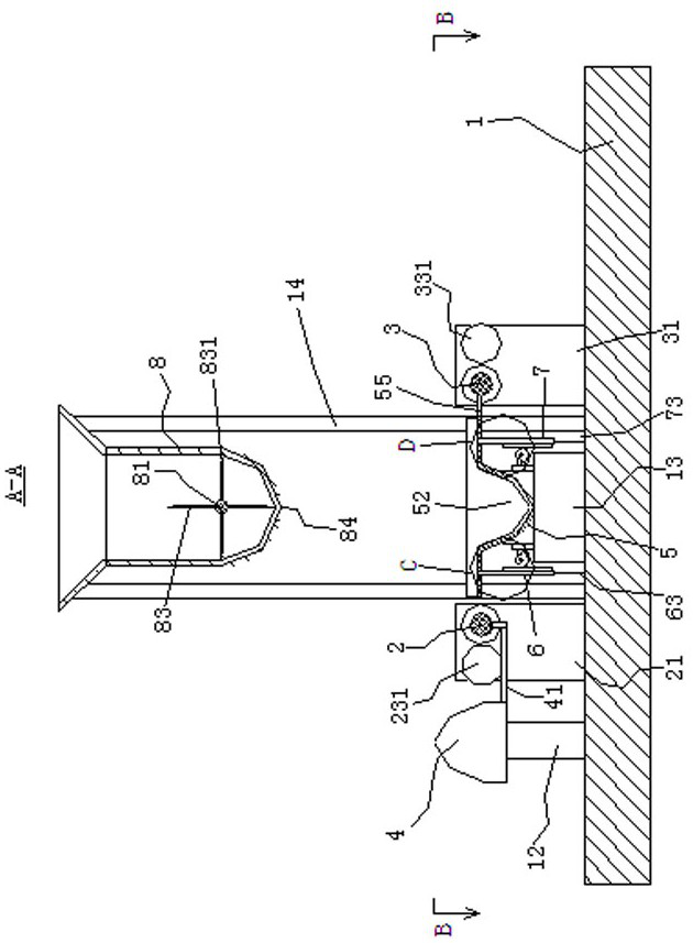 Fully-wrapped egg and shredded fish roll making device and use method thereof