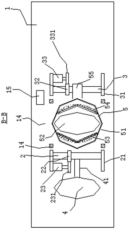 Fully-wrapped egg and shredded fish roll making device and use method thereof