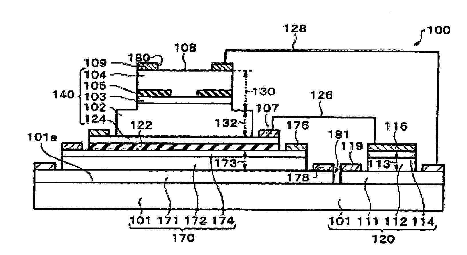 Surface emitting type device, and method for manufacturing the same
