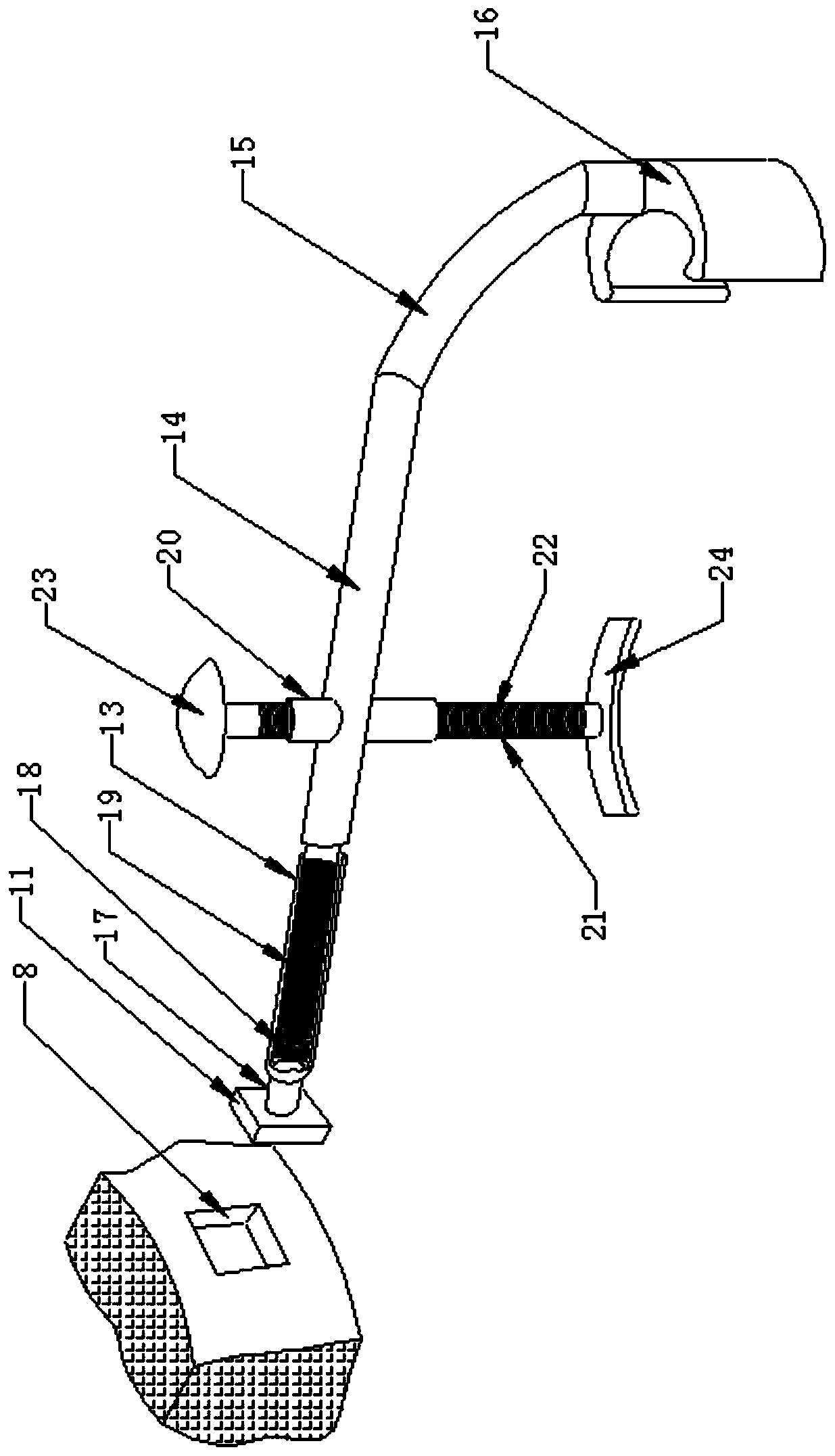 A shoulder and neck correction device with its own massage function
