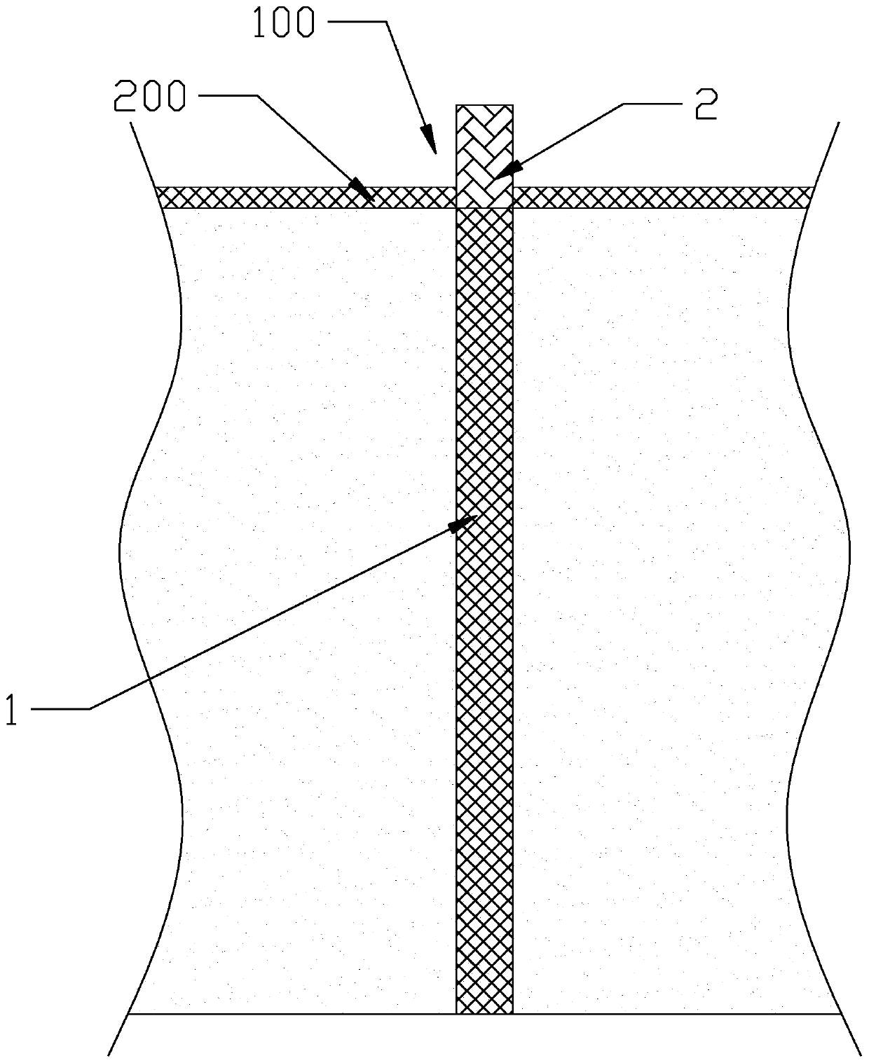 Method for preventing microbiotic crusts from cutting off rainfall infiltration in arid desert areas