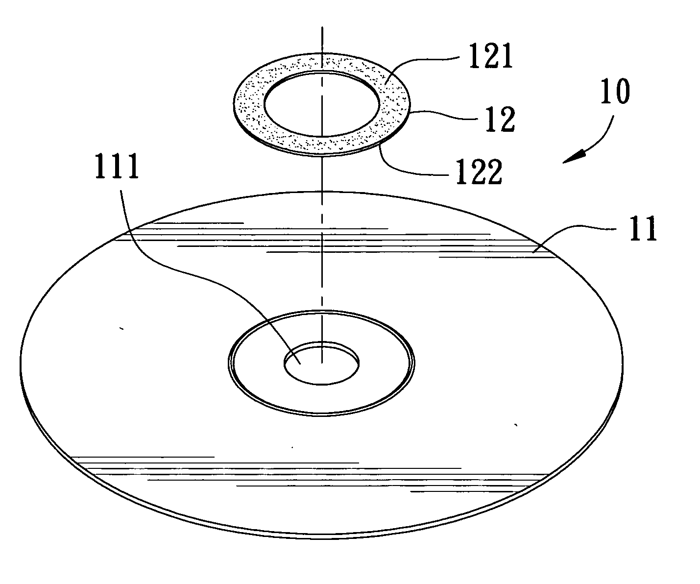 Cleaning device for the main shaft CD carrying tray of a CD player