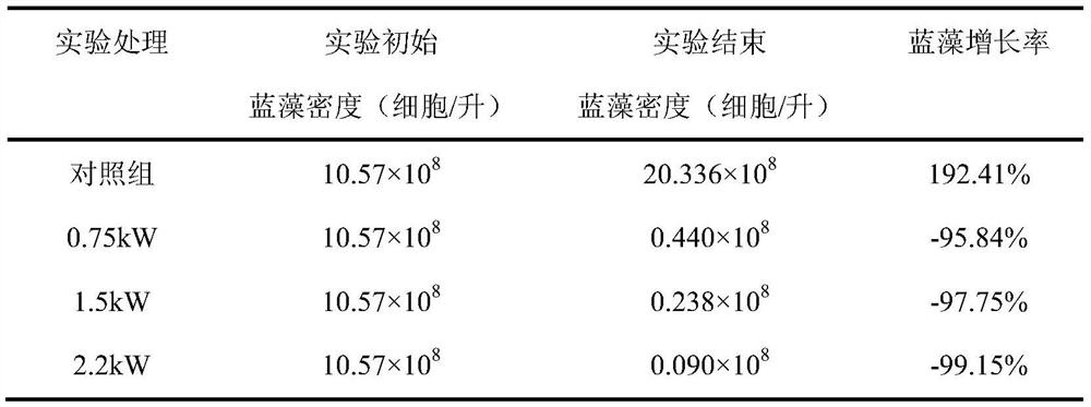 Method for synergistically treating cyanobacterial bloom through black film, disturbance and iron element