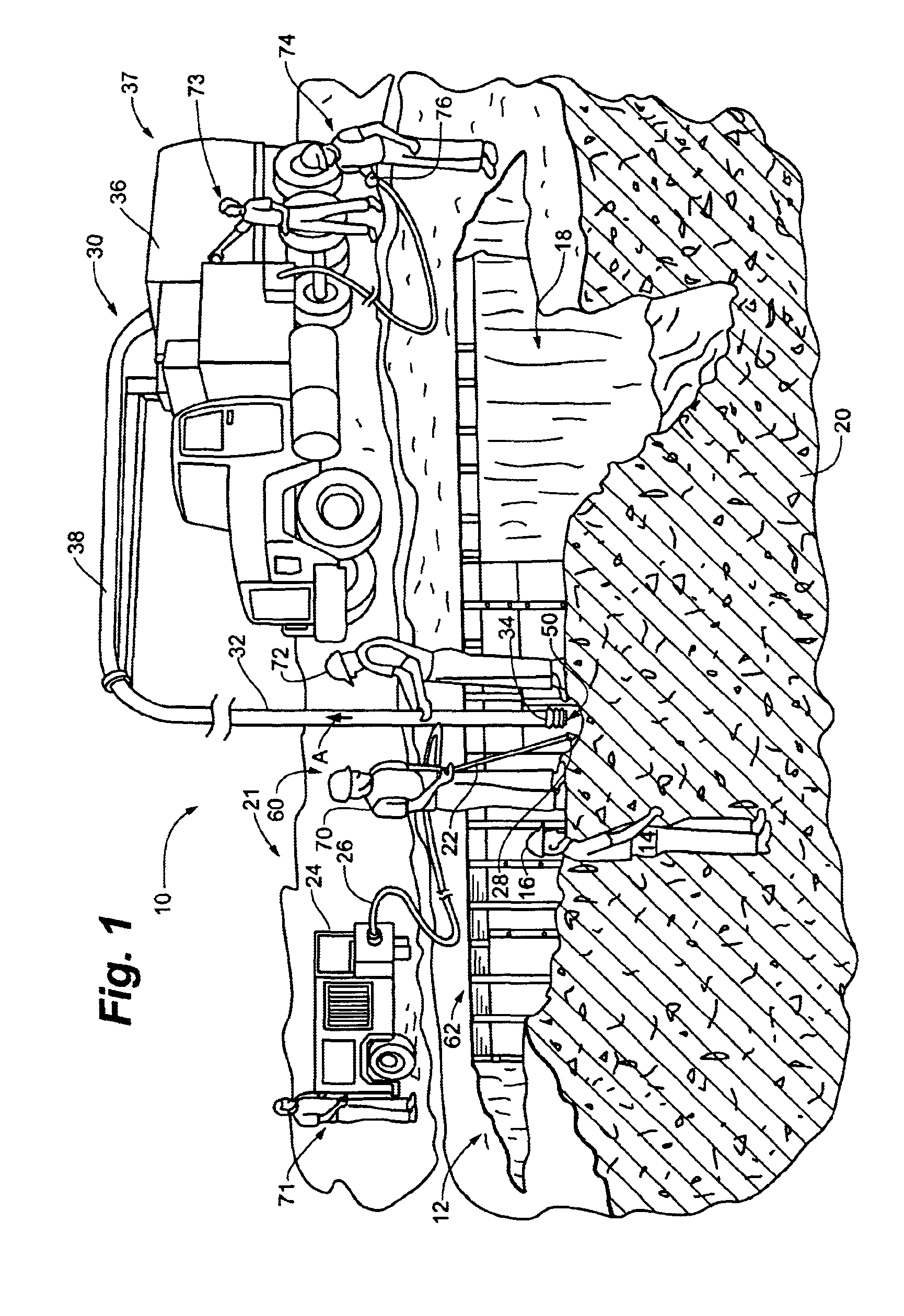 Engulfment rescue device and method