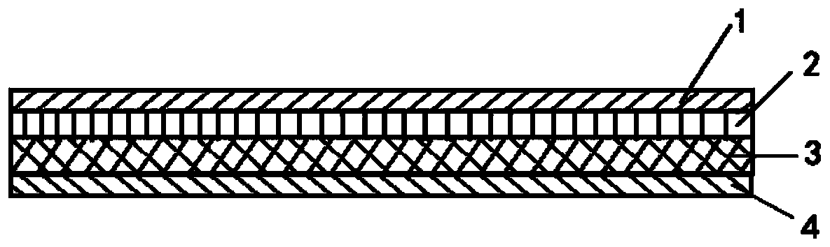 One-way moisture-conducting and heating fiber quilt core and preparation method thereof