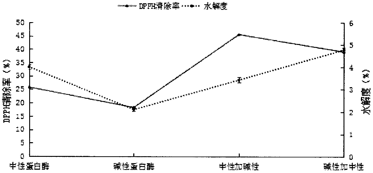 Preparation method of astragalus mushroom protein source anti-oxidativepeptide