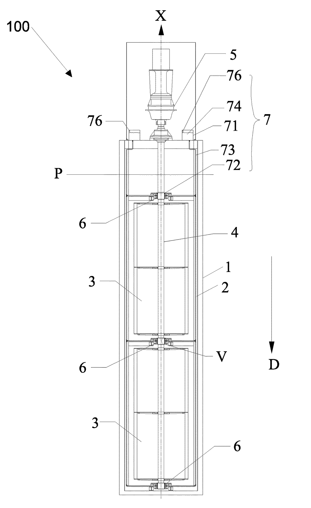 Tidal current energy generating device