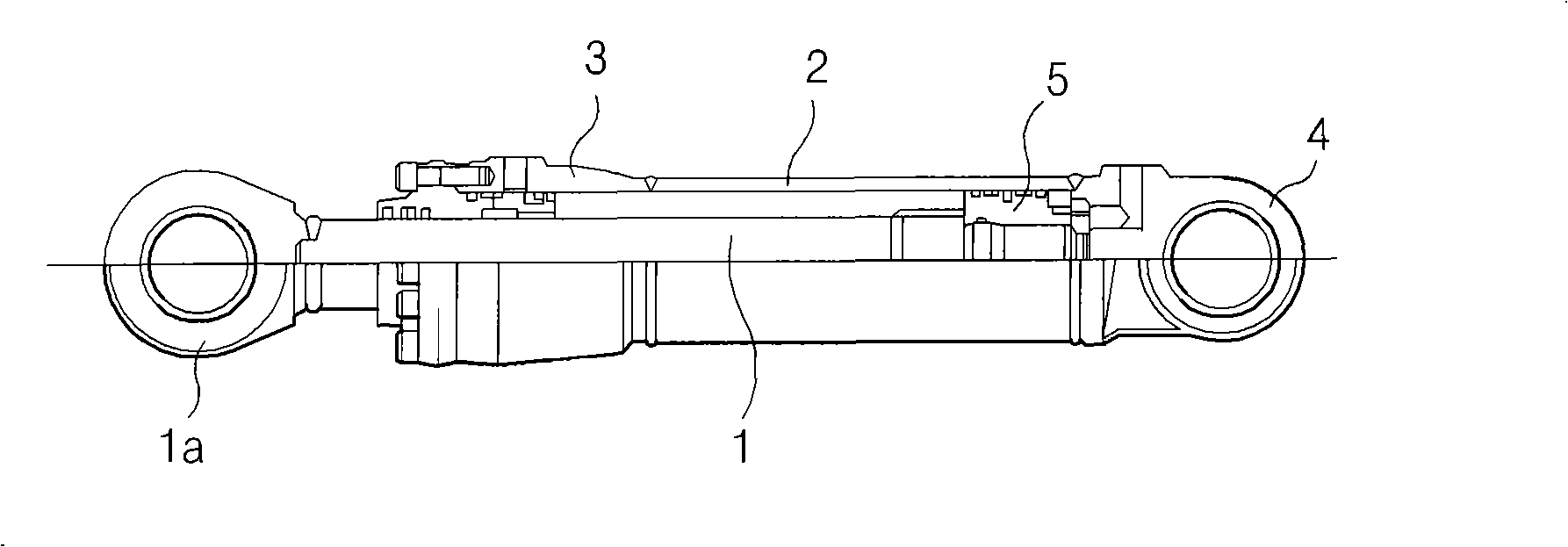 Hydraulic cylinder having rod safety device