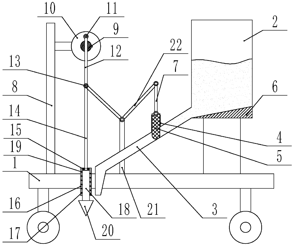 Corn seeding device for agricultural machinery