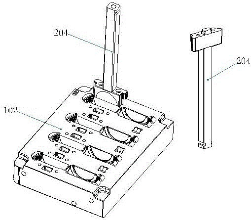 Mold for producing packing box and mold manufacturing device