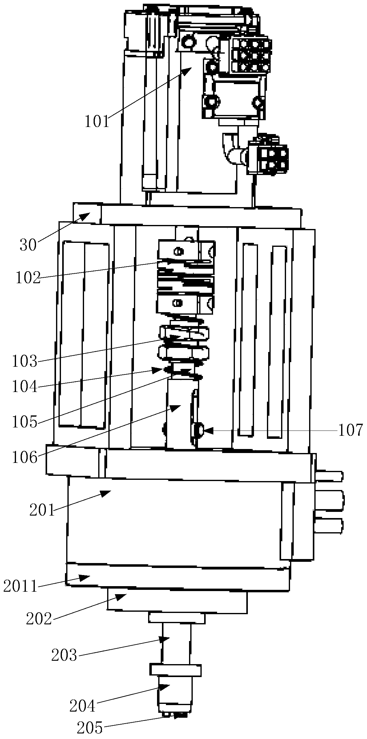 Adjusting device and tuning equipment