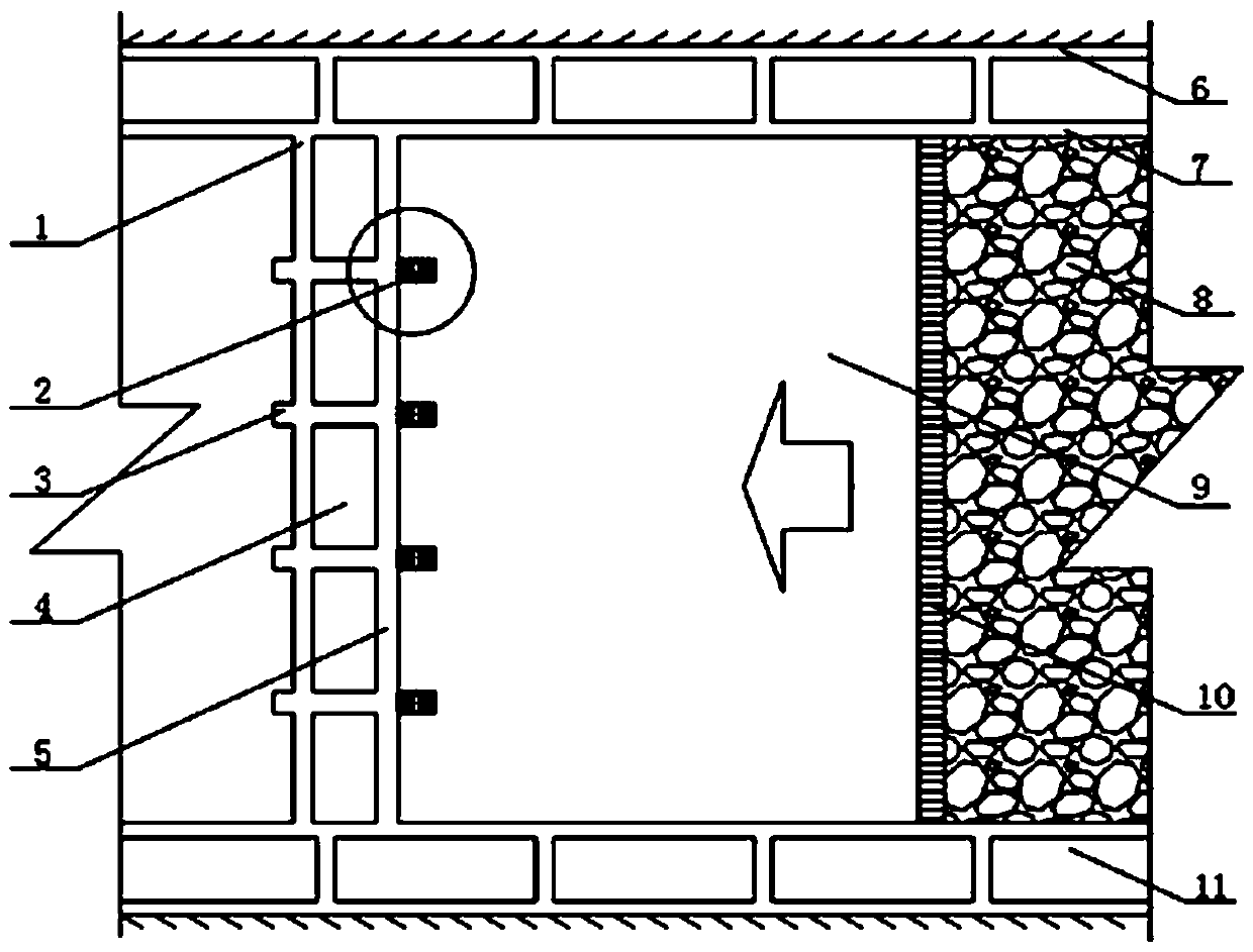 Method for preventing excessive deformation of adjusting roadway at fully mechanized coal mining face retracement stage