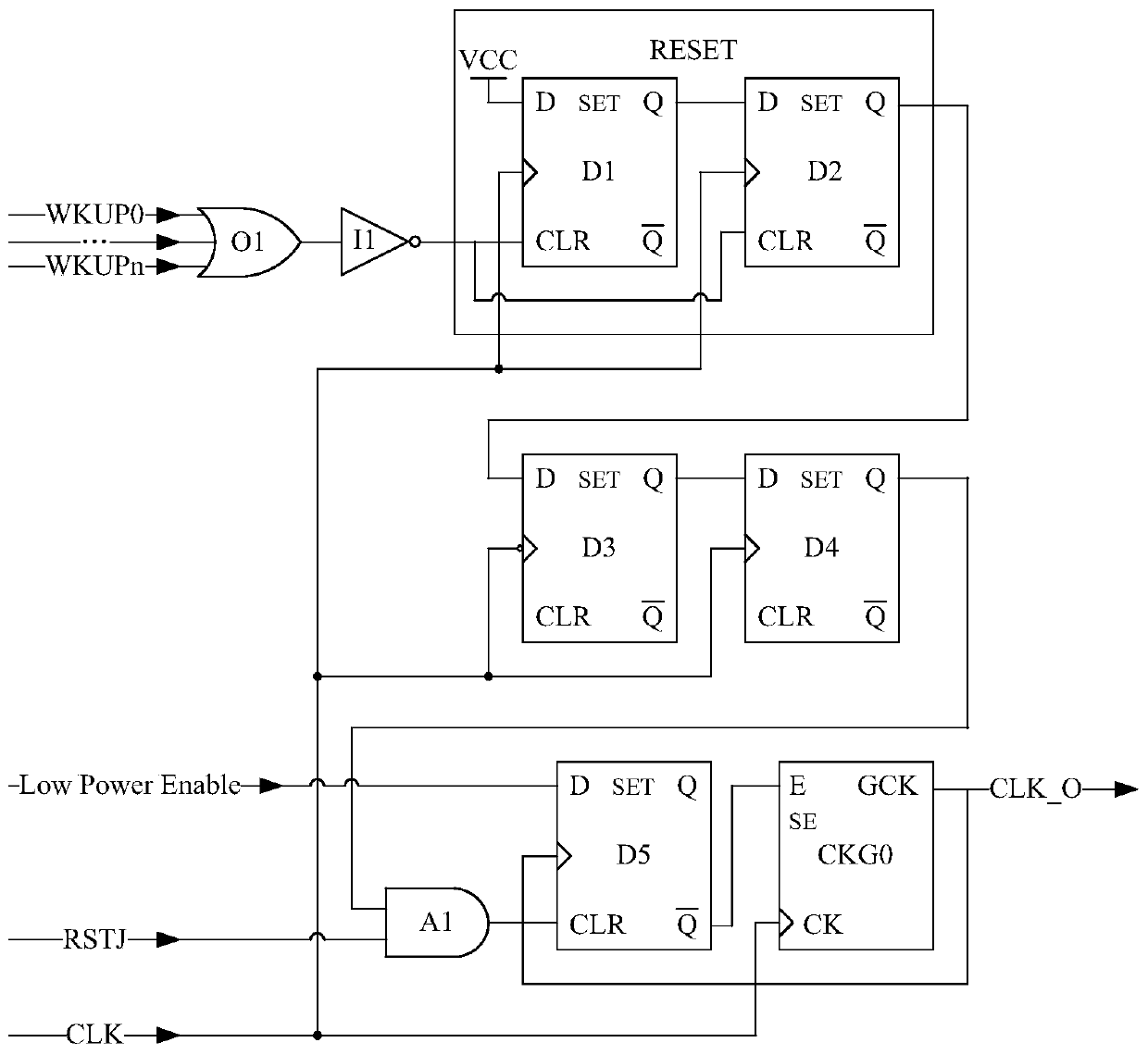Low power consumption circuit and its control method