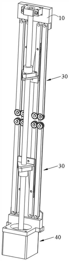 Flexible screen telescopic structure and flexible display device