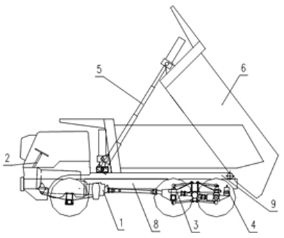 Large-carrying capacity off-highway dump truck