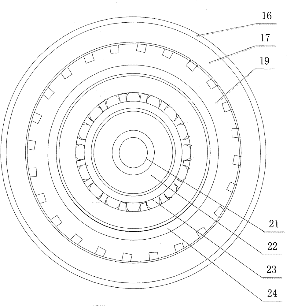 Permanent magnetism eddy current shaft coupling