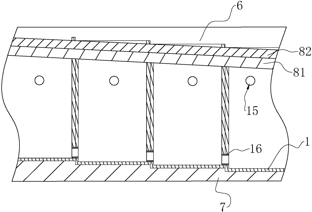 Water circulation system for side slope green restoration and construction method