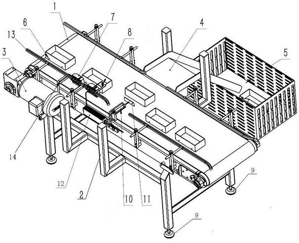 Device and method for detecting neglected loading of magnet buckle of food packaging box