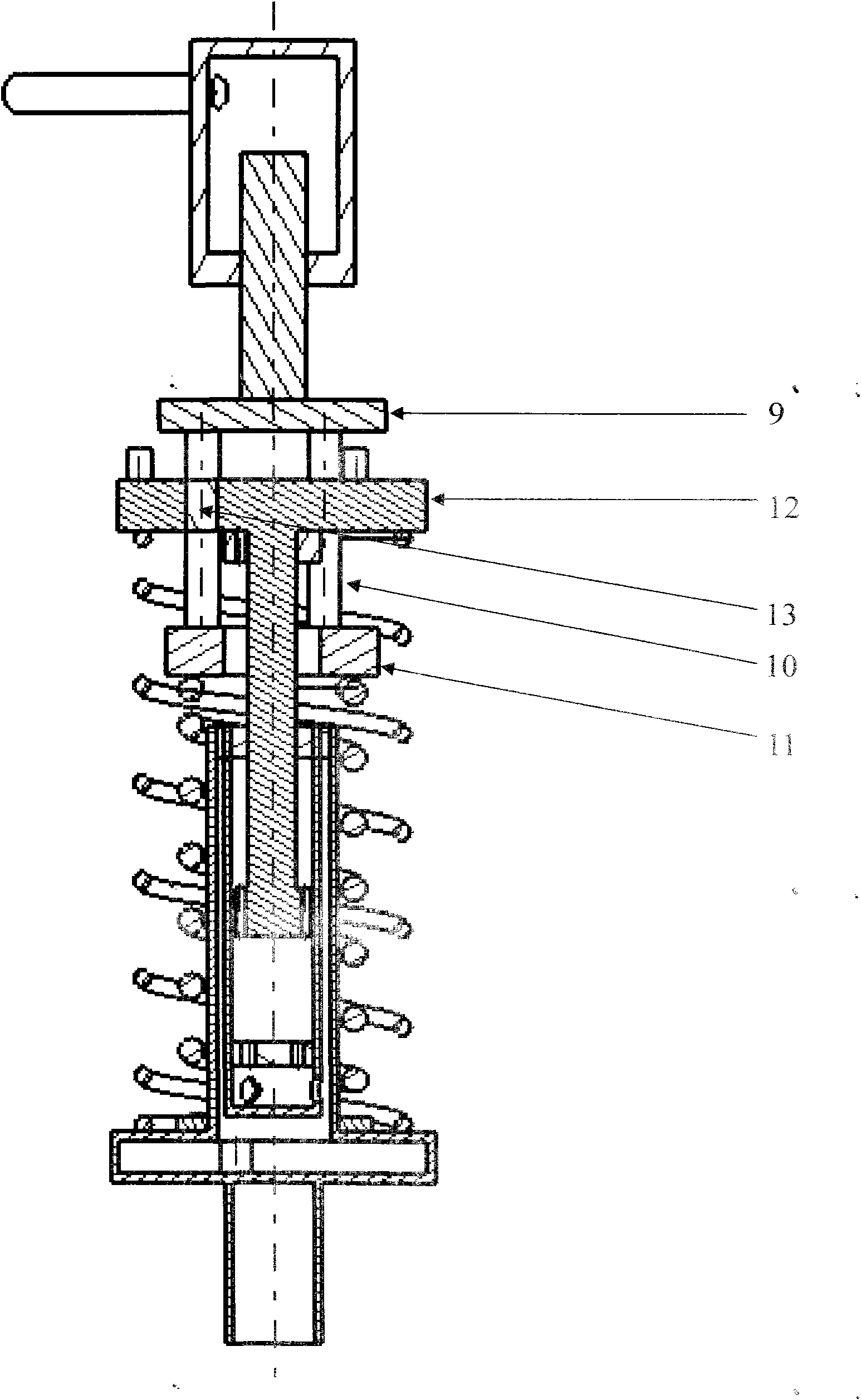 Shock absorption system for realizing vehicle suspension variation