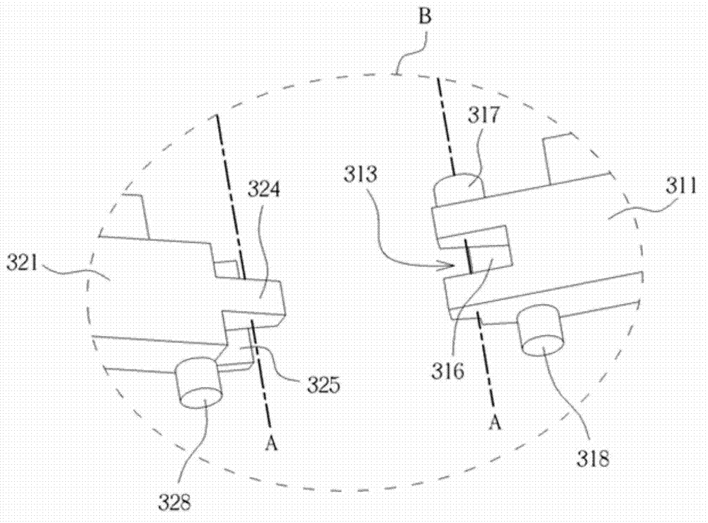 Lifting support device for key, key and keyboard