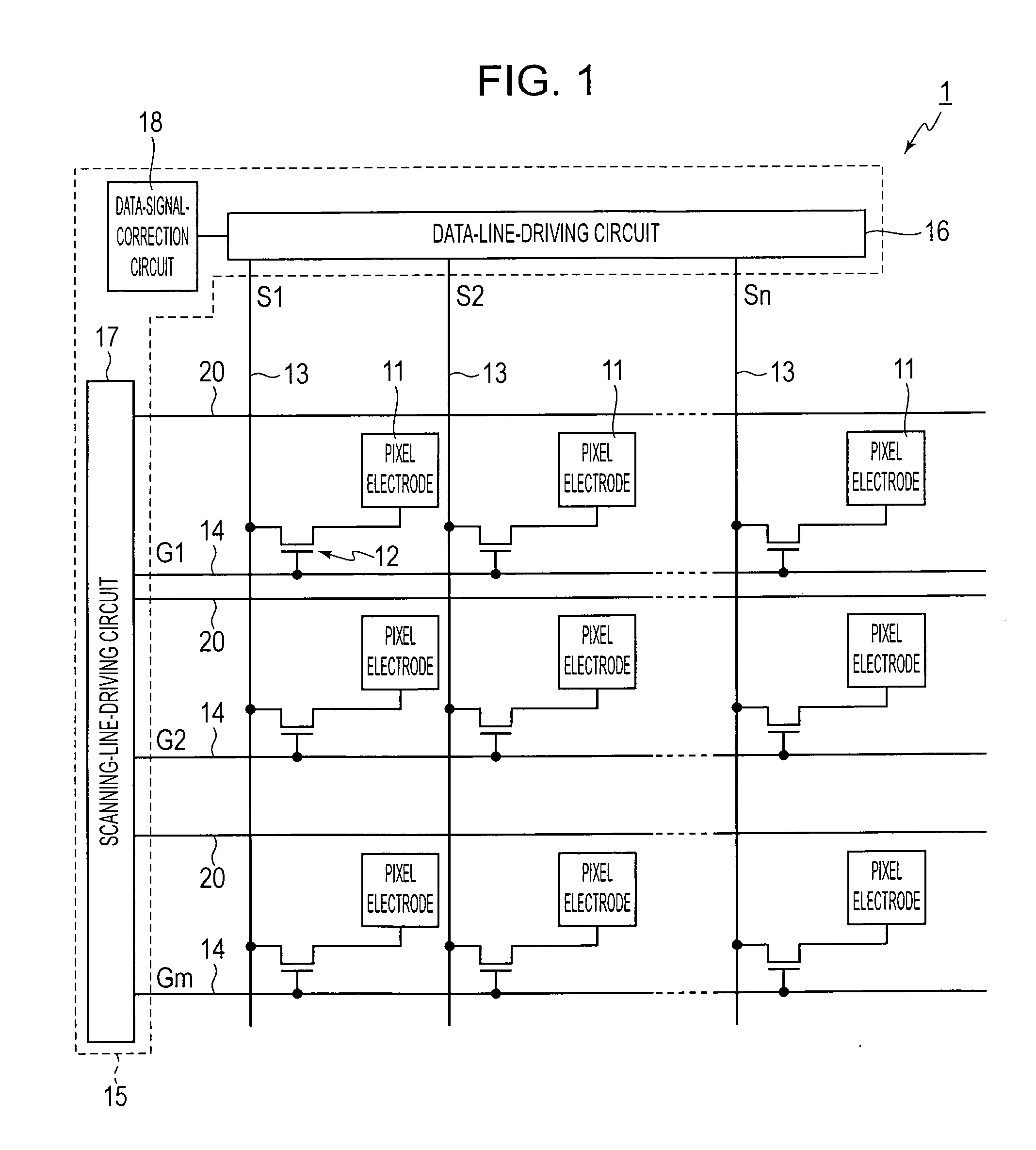 Method for driving electro-optic device, electro-optic device, and electronic apparatus