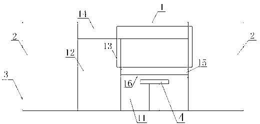 Interventional diagnosis and treatment movable separating wall device