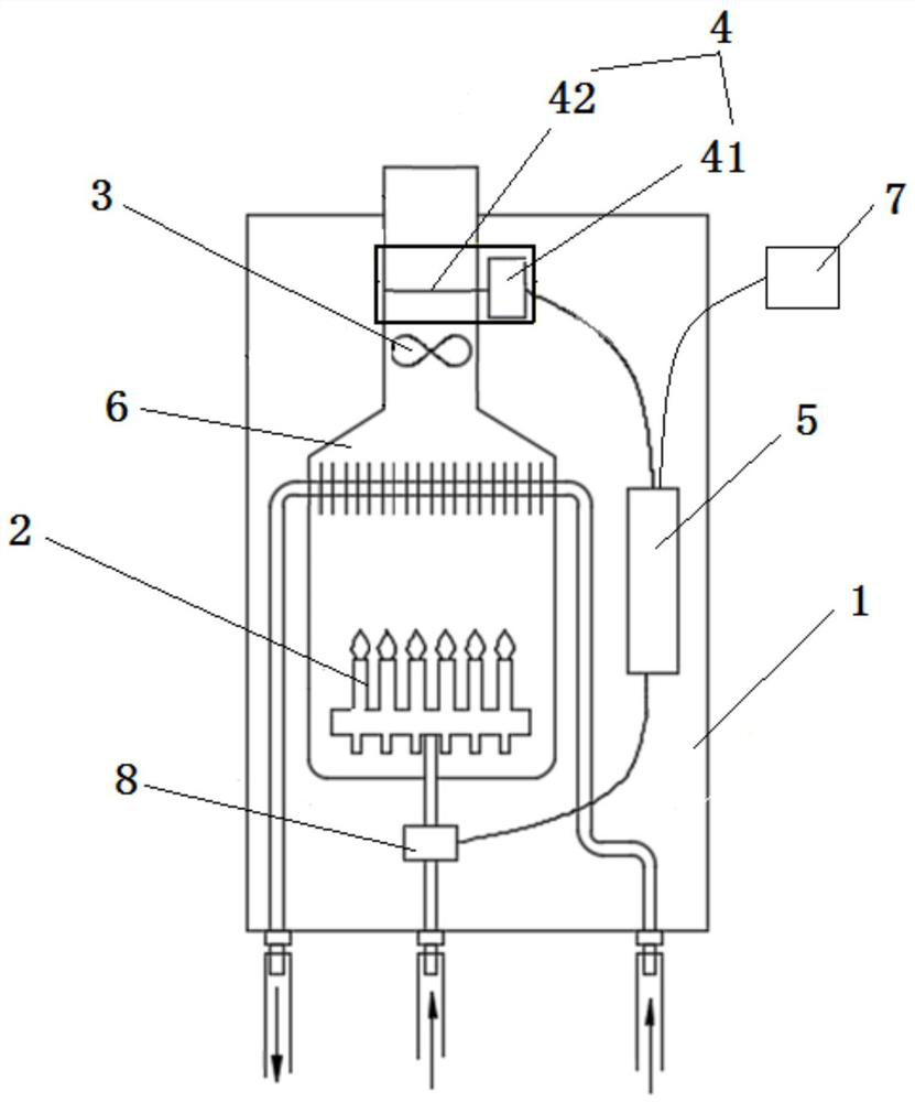 Anti-downdraft control method of gas water heater and gas water heater