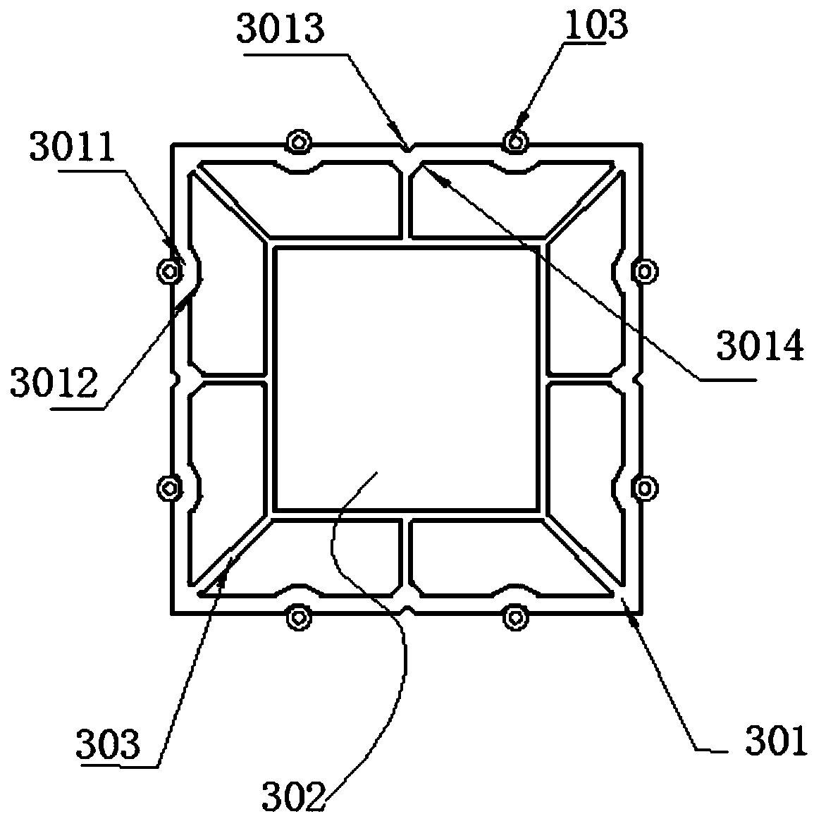 Adapter assembly and partition system