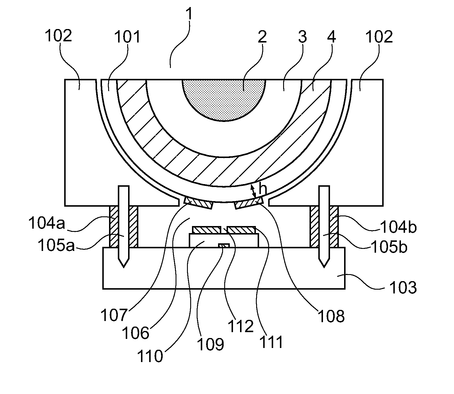 Inhomogeneous lens with maxwell's fish-eye type gradient index, antenna system and corresponding applications