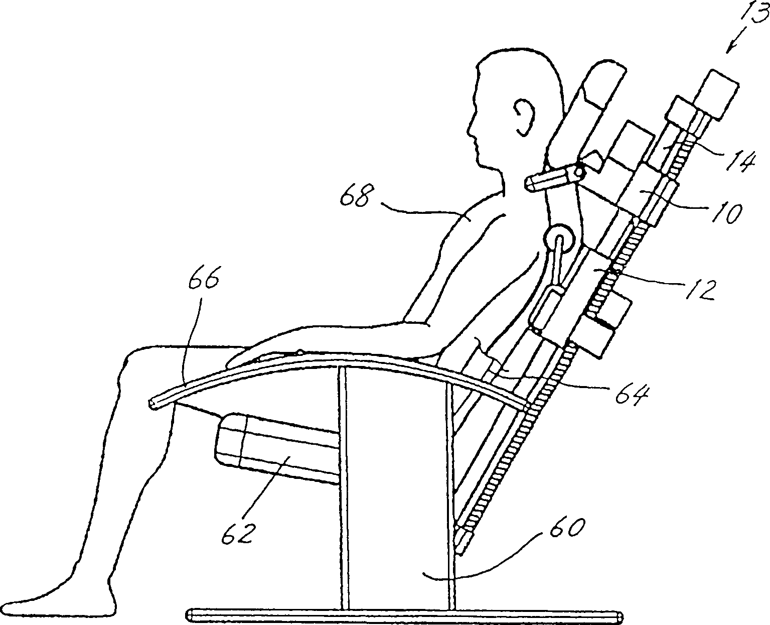 Chair like massage machine