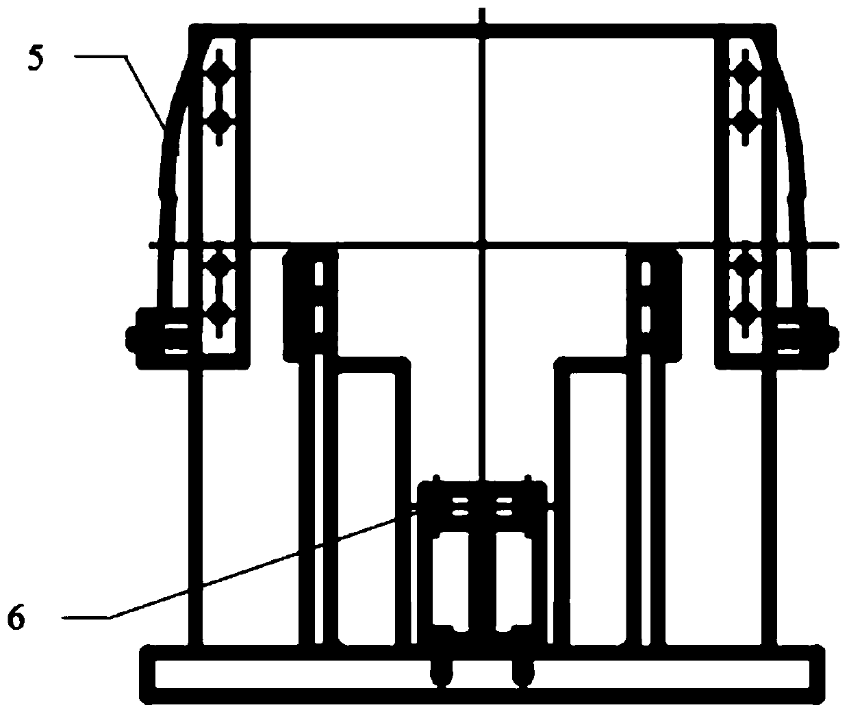 A processing tooling for forklift counterweight castings