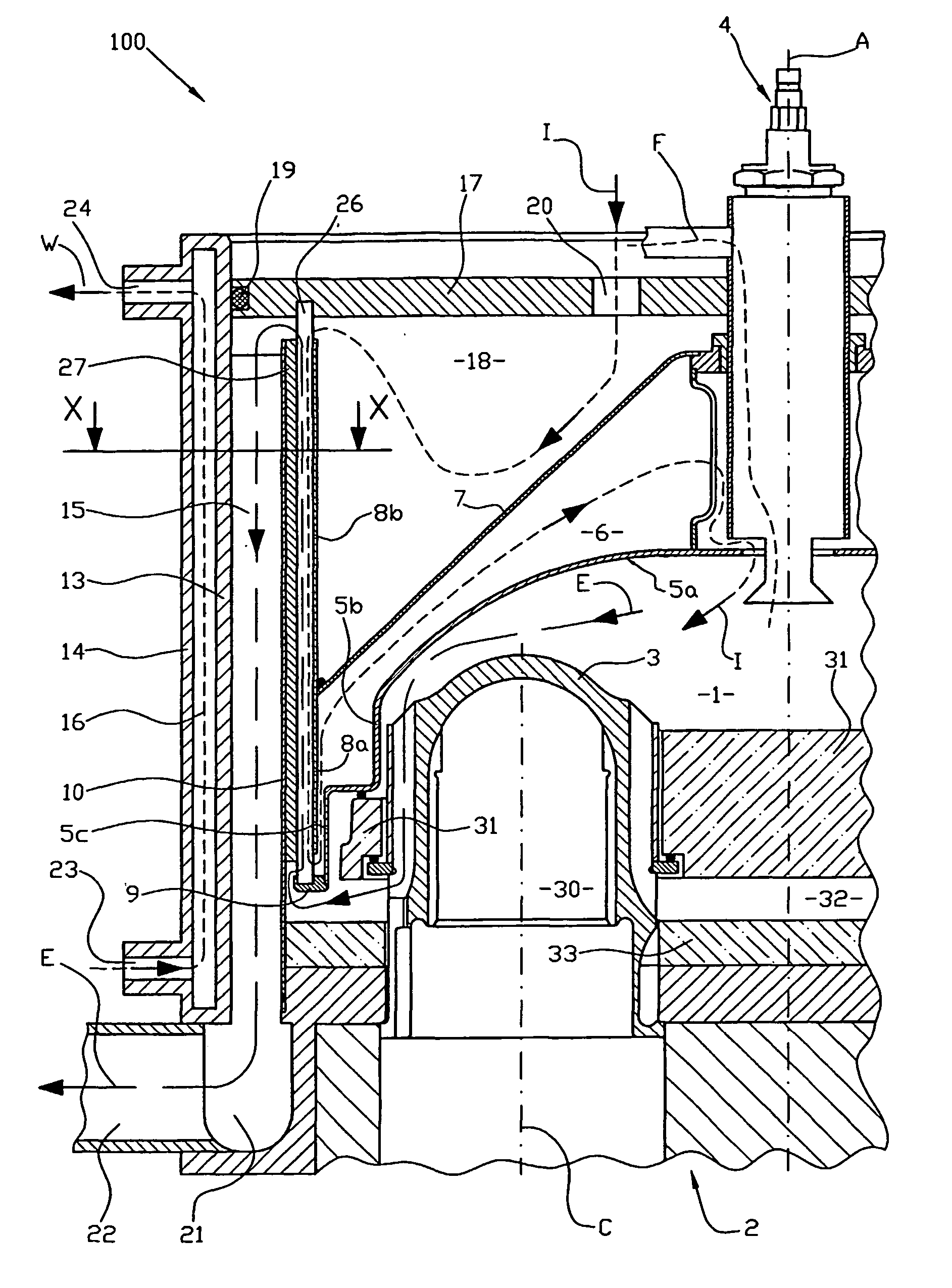 Recuperative heater for an external combustion engine
