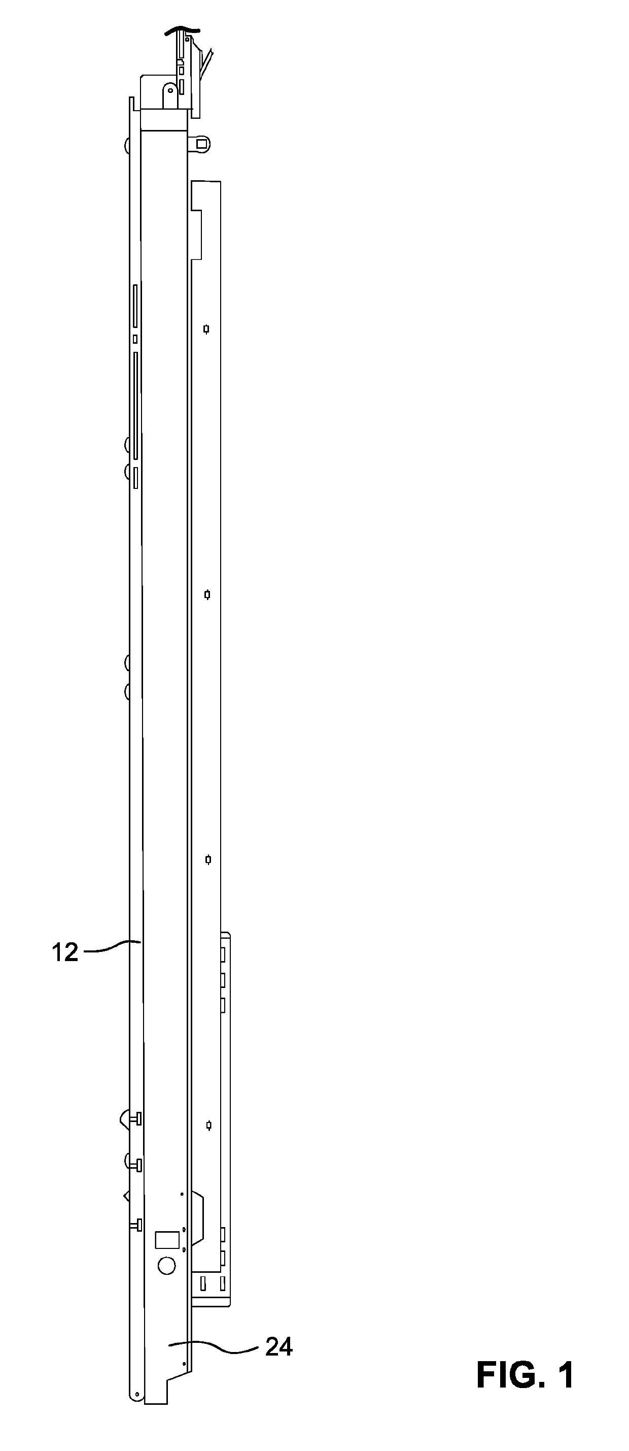 Ramp door operating mechanism
