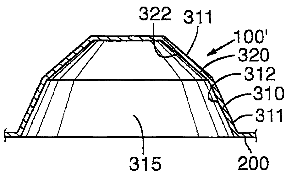 Material having compressible projections and footwear incorporating the material