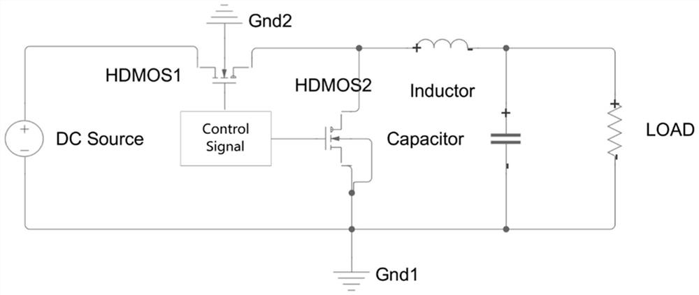 Switching power supply based on diamond field effect transistor