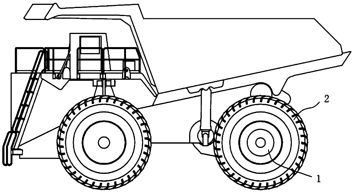 Oil-cooled multi-piece type driving brake of mining dump vehicle and assembly of oil-cooled multi-piece type driving brake