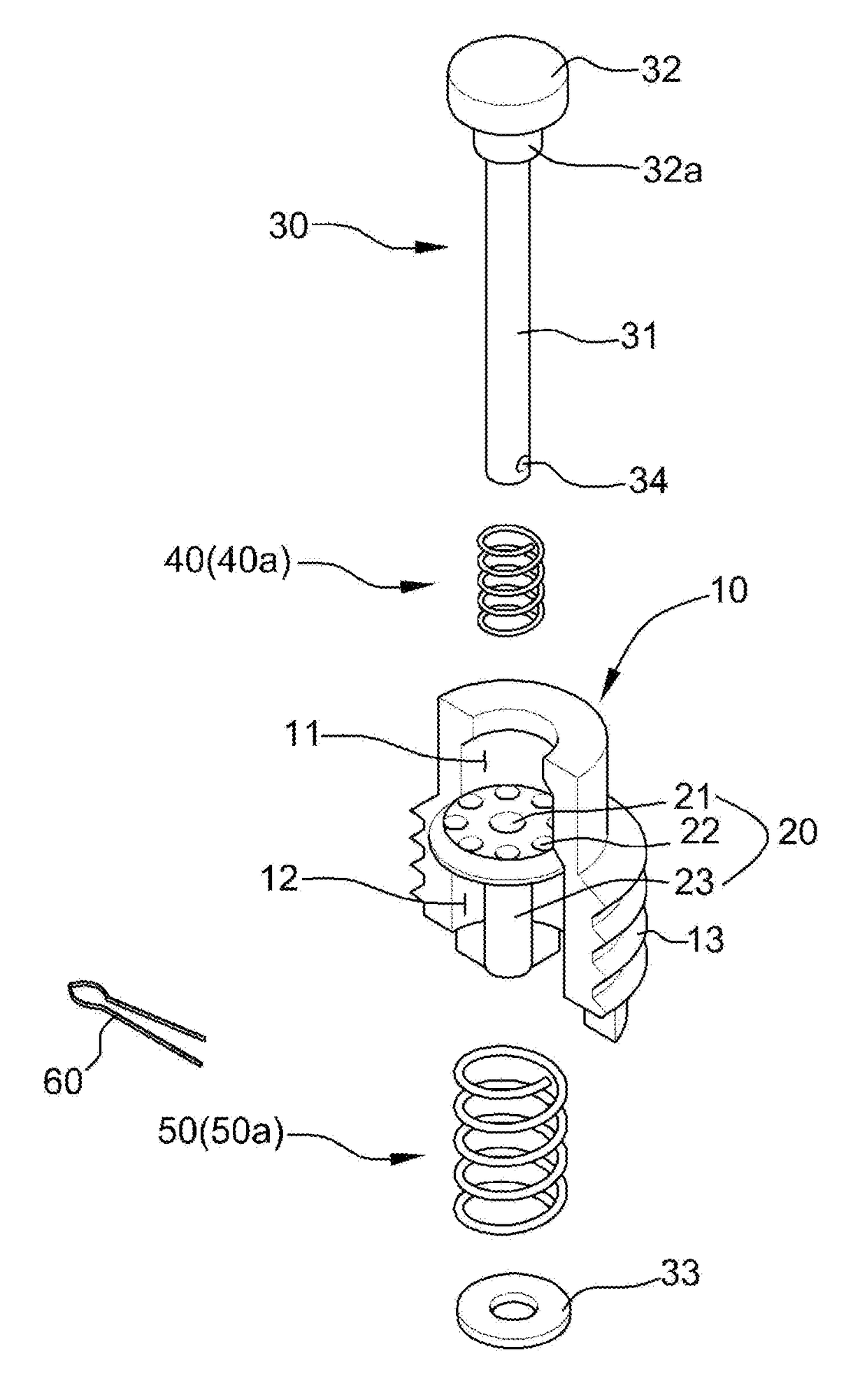 Gas exhausting device for injection mold