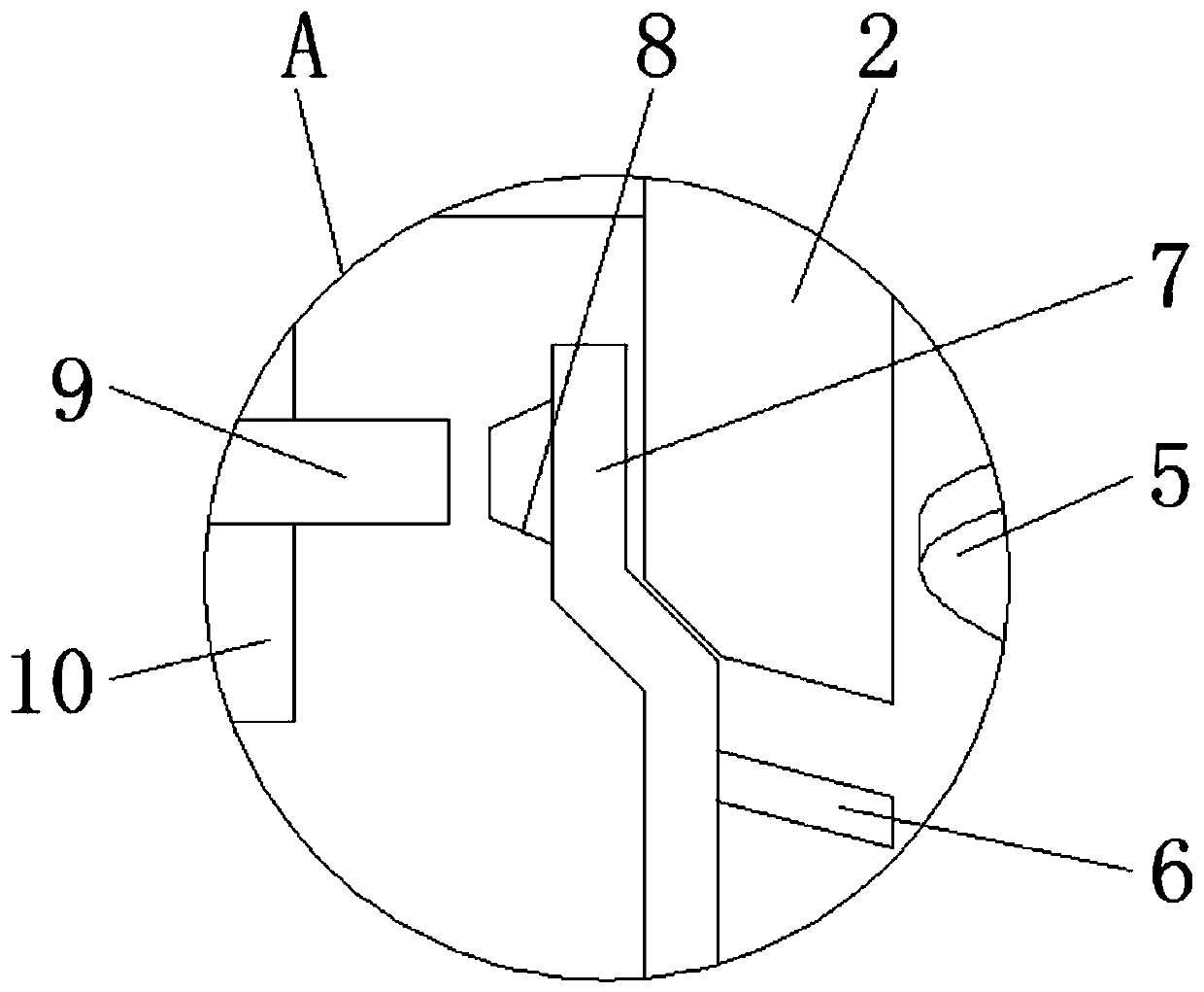 Handheld heavy metal detection device for flour food detection