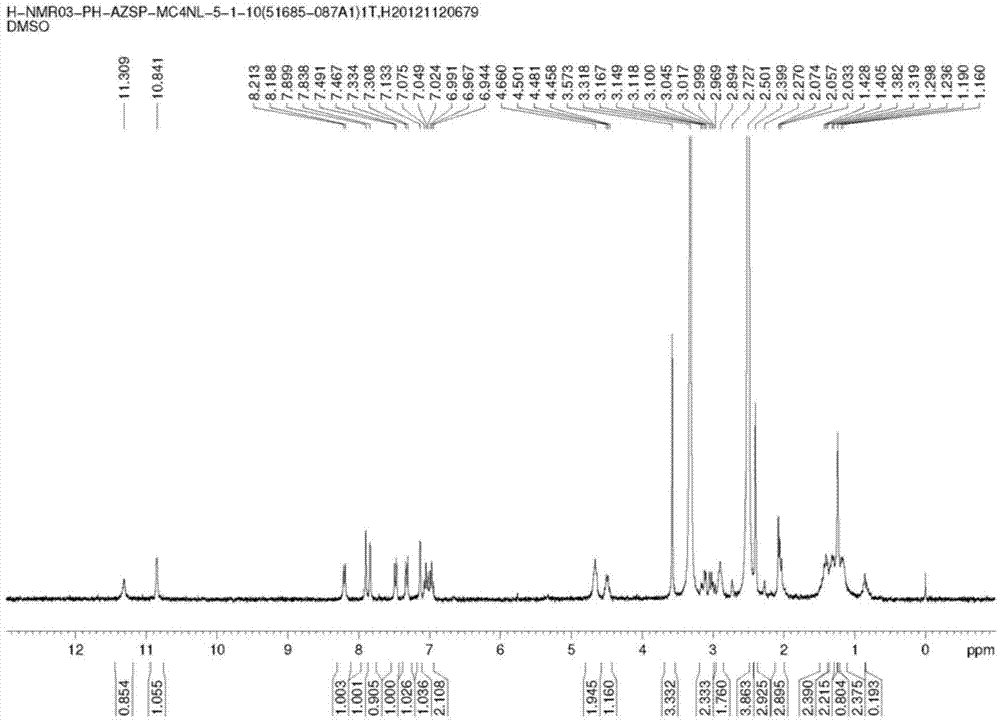 Model compound for research on blue light receptor photoinduced electron transfer and preparation method thereof