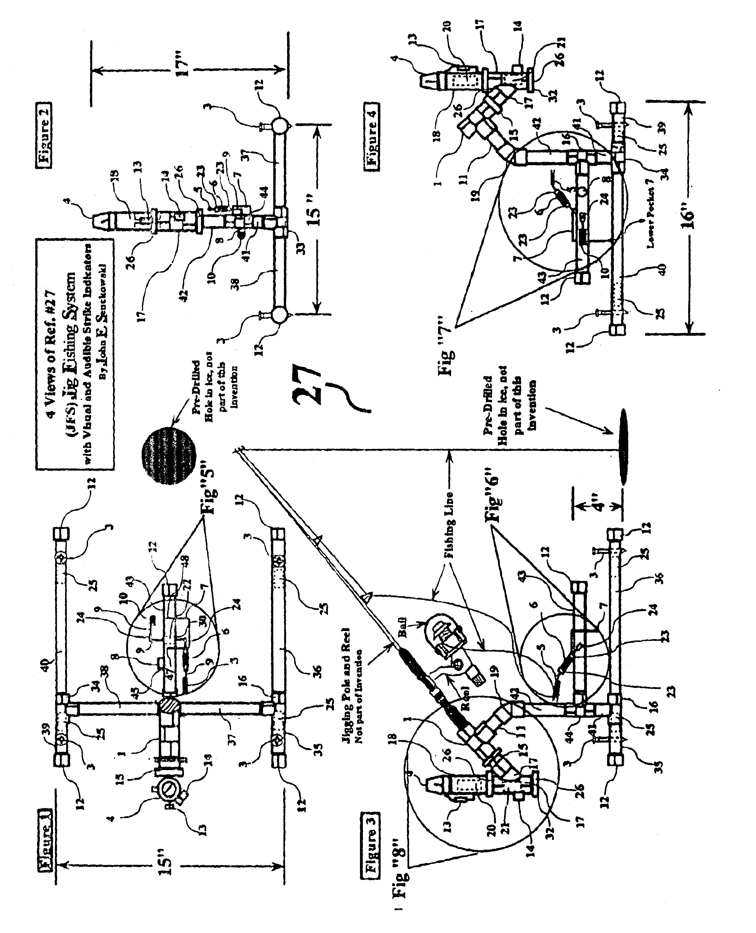 Apparatus and method for fishing utilizing the jig fishing system
