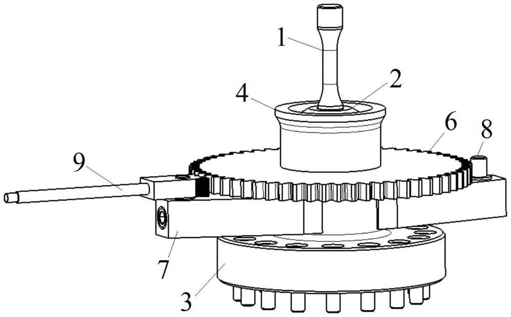 Sample fatigue tension and compression loading test device and installation method