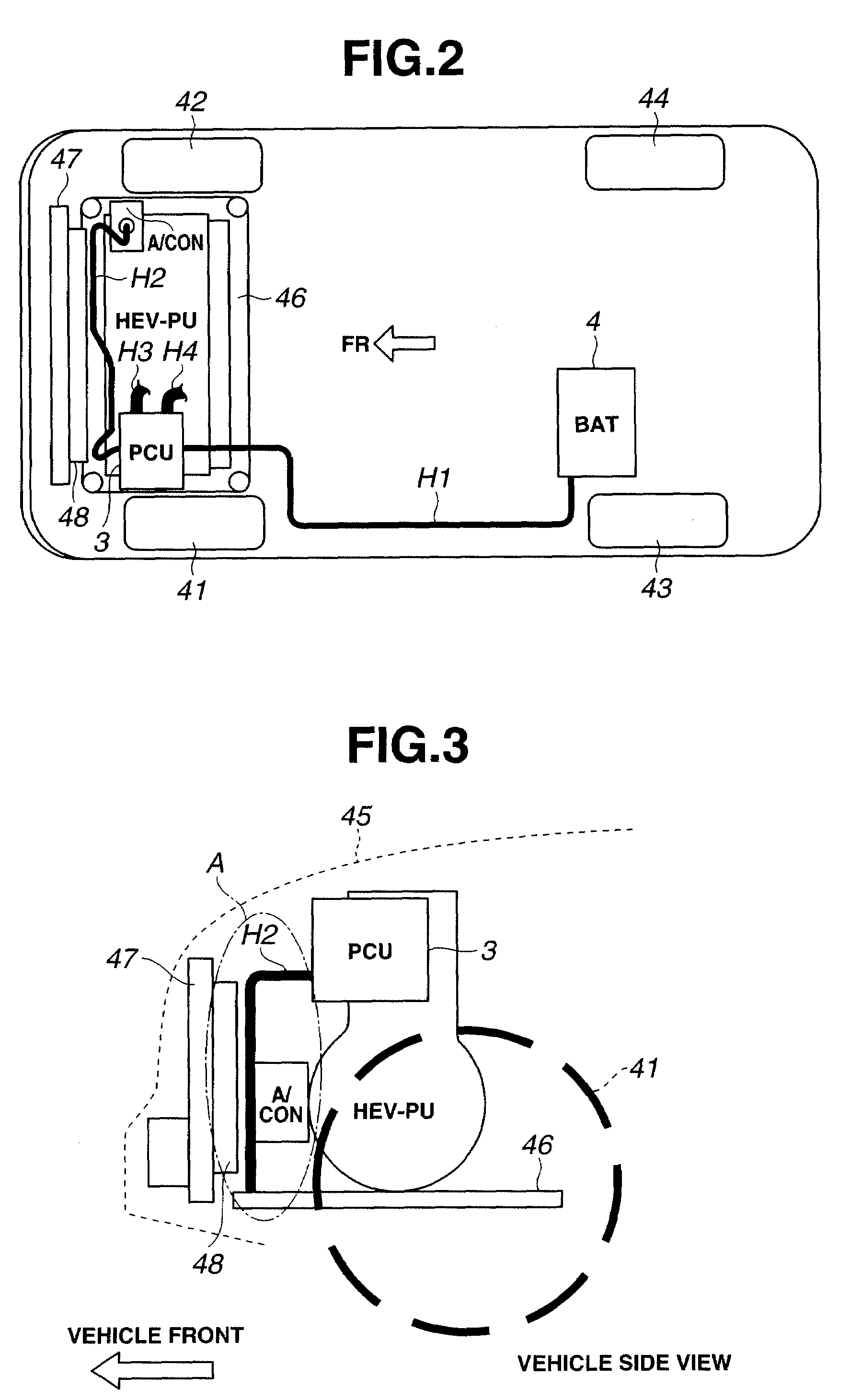 Harness routing structure for vehicle